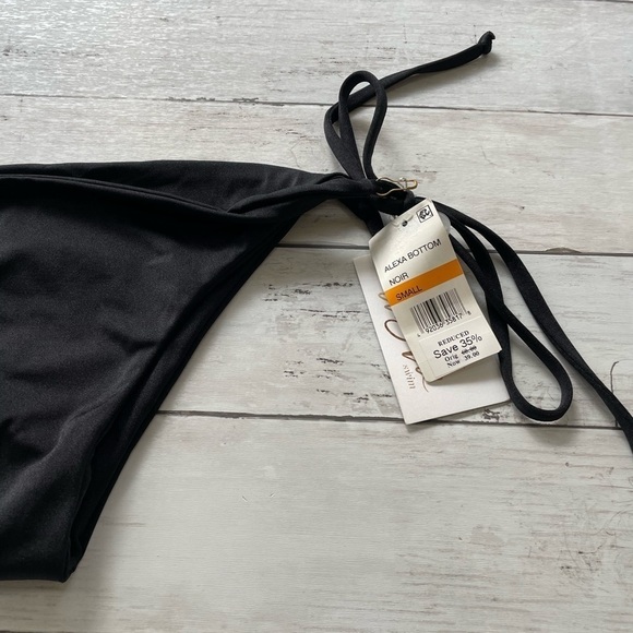 Joues de Sable Womens Alea Bikini Side Tie Swim Bottom Separates black sexy S - Picture 6 of 9
